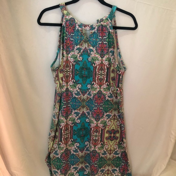 Petite Chart club key hole paisley dress - Picture 2 of 3